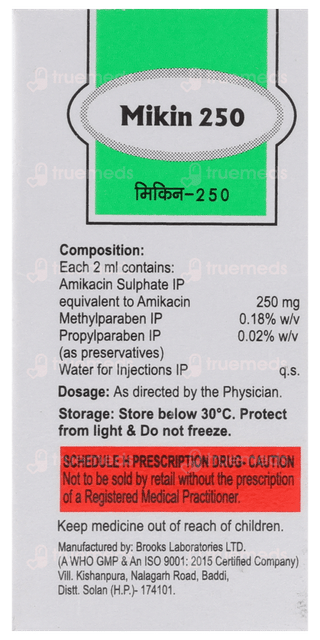 Mikin 250 MG Injection 2 ML
